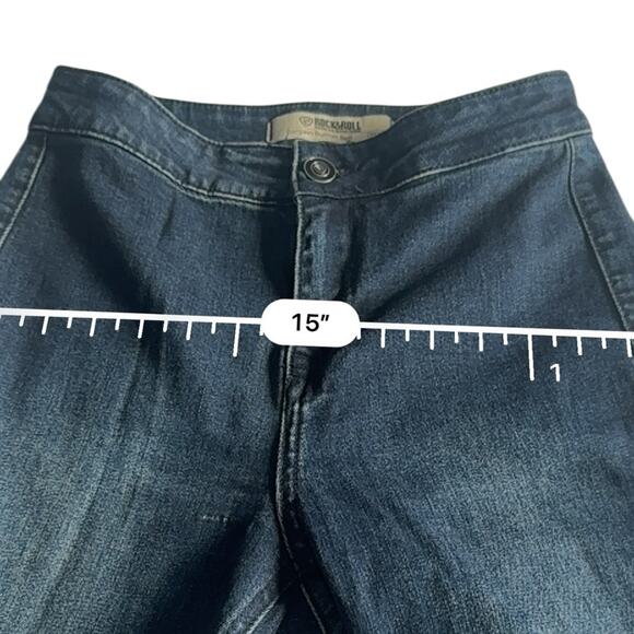Rock & Roll Cowgirl Women's Bargain Button Bell Jean Size 25 X 34 - Picture 12 of 14